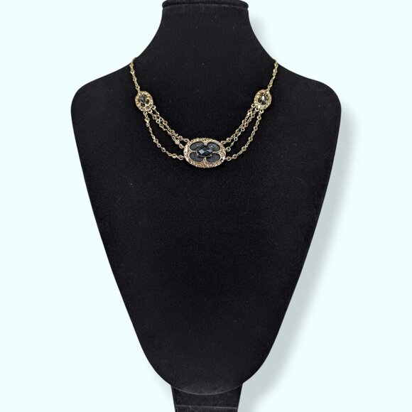 Vintage Monet Dainty Rhinestone Necklace - Picture 2 of 9